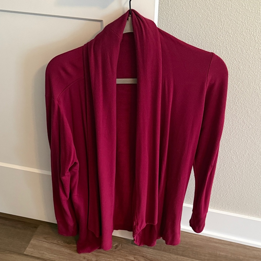 Athleta Women's Deep Red Cardigan